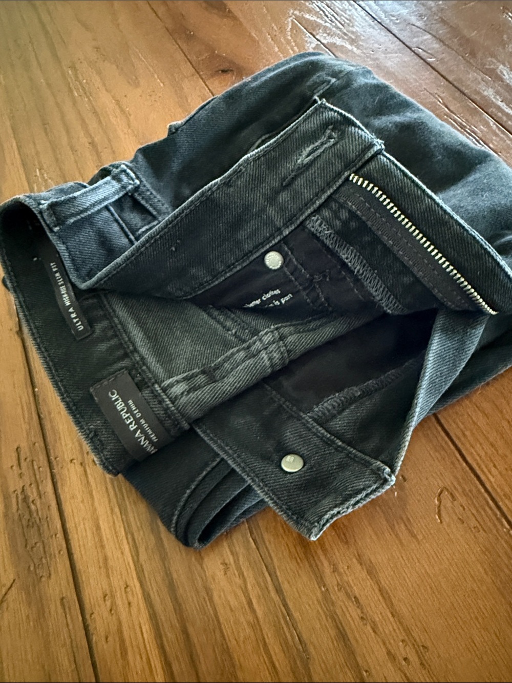 Banana Republic Black High-Rise Slim Jeans